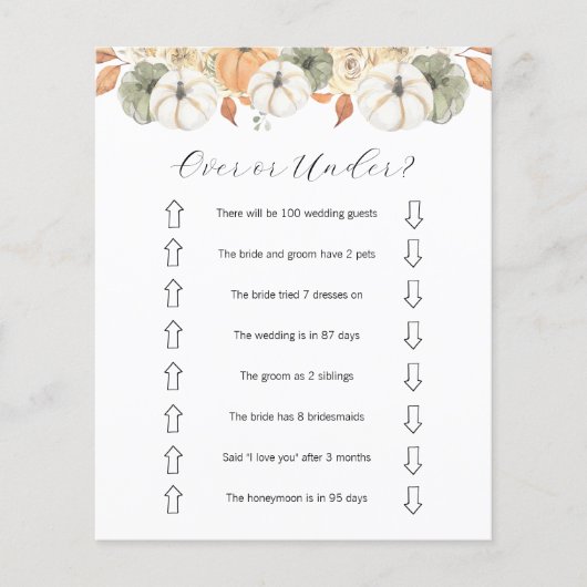 ブライダルシャワー チラシ (正面)