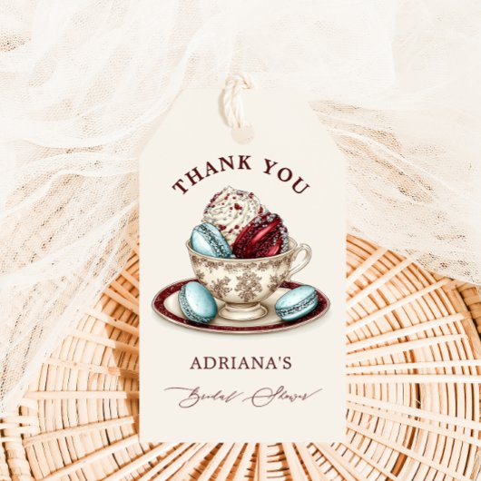ブライダルシャワー・ティーパーティー　サンキュー ギフトタグ