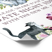 ブライダルシャワー デートナイト ジャー 猫 テーマ サイン (角)