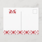 ブライダルシャワー |トナカイのクリスマス ポストカード (裏面)