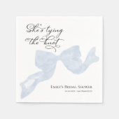 ブライダルシャワー ナプキン | 彼女は結び目を作ったよ スタンダードカクテルナプキン (正面)