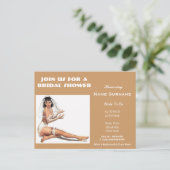 ブライダルシャワー、バチェロレッテ、パーティー.... インビテーションポストカード (スタンド正面)