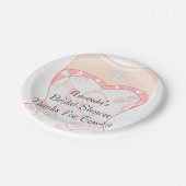 ブライダルシャワー、バチェロレッテ ペーパープレート (アングル)