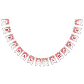 ブライダルシャワー バレンタインハート 愛に乾杯 バンティングフラッグ (全)