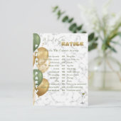 ブライダルシャワー。パジャマパーティーゲーム ポストカード (スタンド正面)