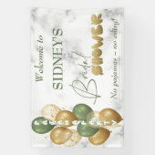 ブライダルシャワー。パジャマパーティー 横断幕 (縦)