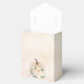 ブライダルシャワー パンプキン 秋 クリーム ローズゴールド フェイバーボックス (オープン)