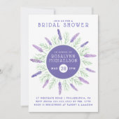 ブライダルシャワー |パープルパステルラベンダー 招待状 (正面)