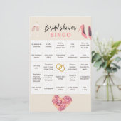 ブライダルシャワー ビンゴ 便箋 (スタンド正面)