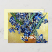 ブライダルシャワー。ビンセント・ヴァン・ゴッホ インビテーションポストカード (正面/裏面)