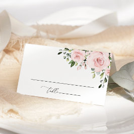 ブライダルシャワー, ピンクの花, ボヘミアン, 結婚式前夜祭 プレイスカード