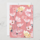 ブライダルシャワー |ピンクポピー招待状 招待状 (裏面)