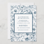 ブライダルシャワー |ピンクラッフルチューリップ招待状 招待状 (正面)