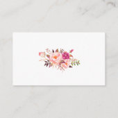 ブライダルシャワー ピンク ゴールド レジストリー 挿入 カード (裏面)