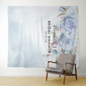 ブライダルシャワー フォト背景 ボヘミアンフラワー フェザー タペストリー (インサイチュ(横))