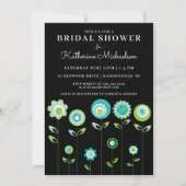 ブライダルシャワー |フラワーモダンガーデン招待状 招待状 (正面)