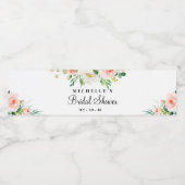 ブライダルシャワー、フローラ ペットボトルラベル (シングルラベル)