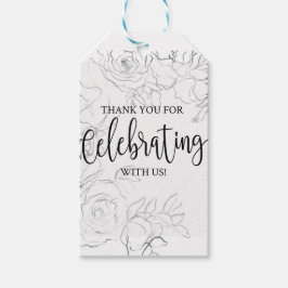 ブライダルシャワー、ブエレガントリダル・シャワー ギフトタグ