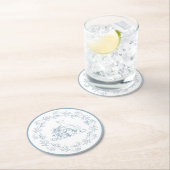 ブライダルシャワー – ブエレガントルーシャワー紙コースター ラウンドペーパーコースター (インサイチュ)