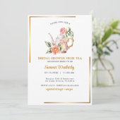 ブライダルシャワー、ブライダルティーパーティー、ブライダルシャワーティーパーティー 招待状 (スタンド正面)