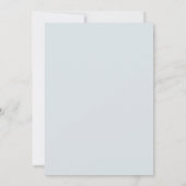 ブライダルシャワー |ブランチ&バブルダスティブルーフローラ 招待状 (裏面)