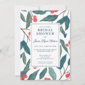 ブライダルシャワー |ホリデイ&ベリー 招待状 (正面)
