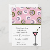 ブライダルシャワー – マルティーニ インビテーションポストカード (正面/裏面)