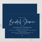 ブライダルシャワー、ミニマモダンリストカジュアルデザイン 招待状 (正面/裏面)