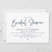 ブライダルシャワー、ミニモダンマリカジュアルストデザインのINV 招待状 (正面)