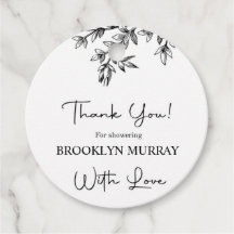 ブライダルシャワー、モダンブライダル、白黒