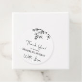 ブライダルシャワー、モダンブライダル、白黒 フェイバータグ (インサイチュ)