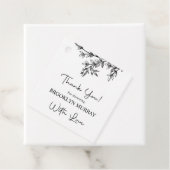 ブライダルシャワー、モダンブライダル、白黒 フェイバータグ (インサイチュ)