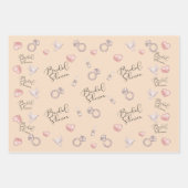 ブライダルシャワー ラッピングペーパーシート (正面)