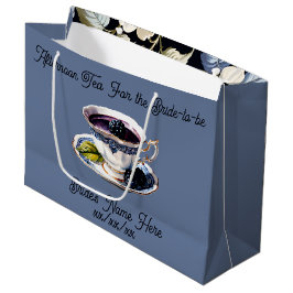 ブライダルシャワー レガルエレガンス ブラックベリー&ブルームス ラージペーパーバッグ
