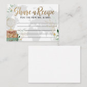 ブライダルシャワー、レシピ、冒険 エンクロージャーカード (正面/裏面)