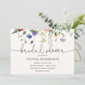 ブライダルシャワー ワイルドフラワー シャワー 招待状 (スタンド正面)
