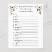 ブライダルシャワー ワードスクランブルゲーム (正面)