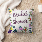ブライダルシャワー ヴィンテージ フラワー クッション (ブランケット)