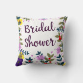 ブライダルシャワー ヴィンテージ フラワー クッション (裏面)