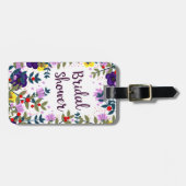 ブライダルシャワー ヴィンテージ フラワー ラゲッジタグ (正面横)