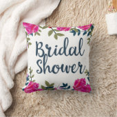 ブライダルシャワー ヴィンテージ ローズ クッション (ブランケット)