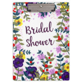 ブライダルシャワー ヴィンテージ ローズ クリップボード (正面)