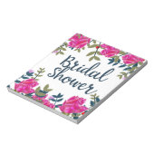 ブライダルシャワー ヴィンテージ ローズ ノートパッド (回転)