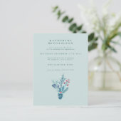 ブライダルシャワー | 休日の花束 招待状 (スタンド正面)