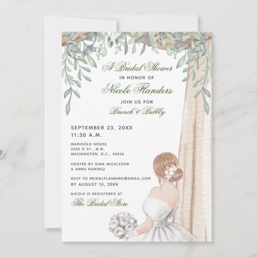 ブライダルシャワー – 優雅に演出された花嫁招待状 招待状