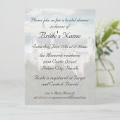 ブライダルシャワー、城のテーマの結婚式 招待状 (スタンド正面)