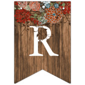 ブライダルシャワー-恋しく思ミセス宛 バンティングフラッグ (第2の旗)