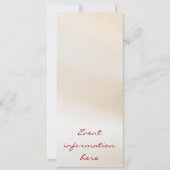 ブライダルシャワー 招待状 (裏面)