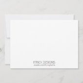 ブライダルシャワー 招待状 (裏面)