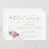 ブライダルシャワー 招待状 (正面/裏面)